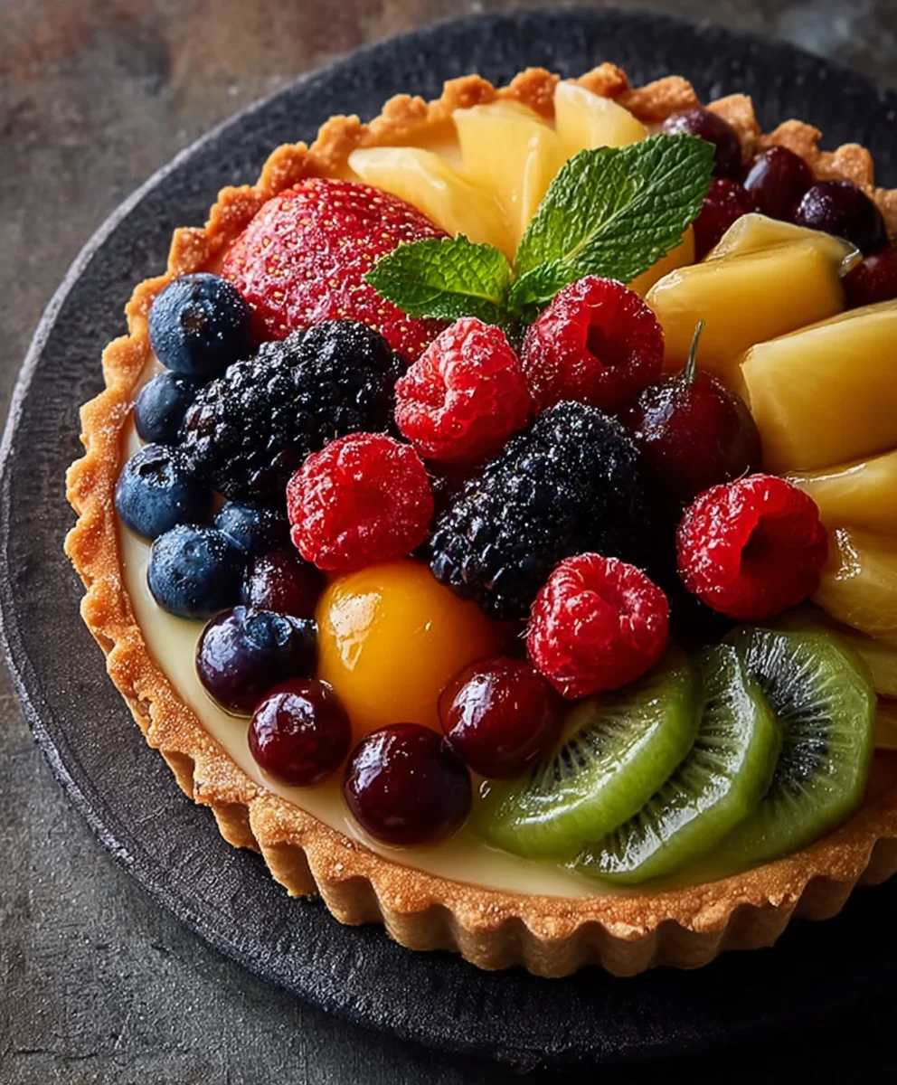 Easy Fruit Tart Recipe- Delicious & Fresh Dessert