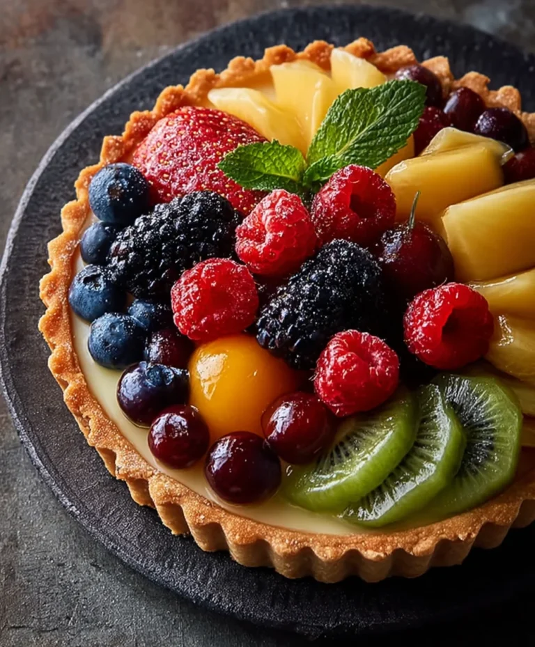 Easy Fruit Tart Recipe- Delicious & Fresh Dessert