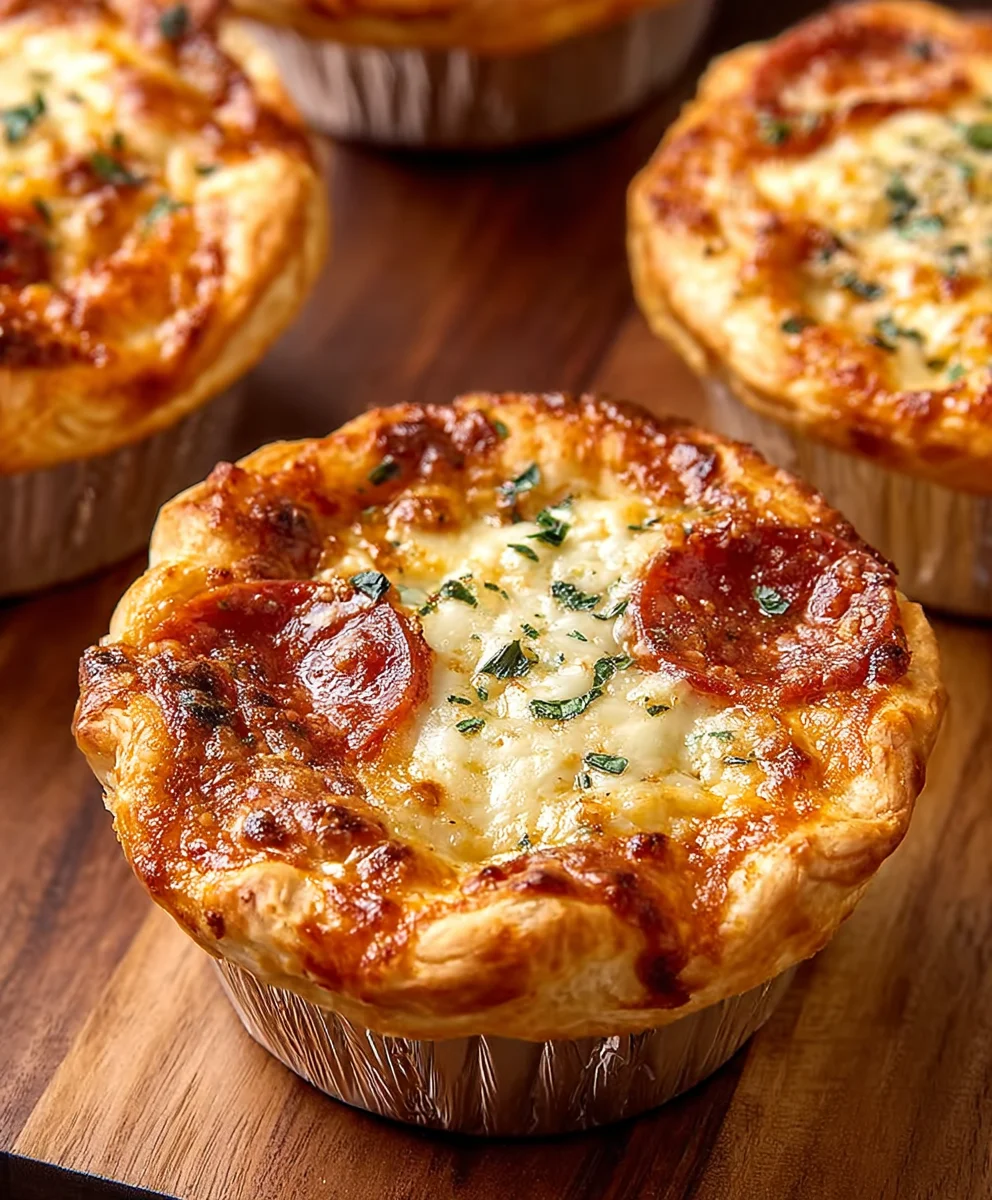 Mini Pizza Pot Pies-Easy Beef & Veggie Comfort Food