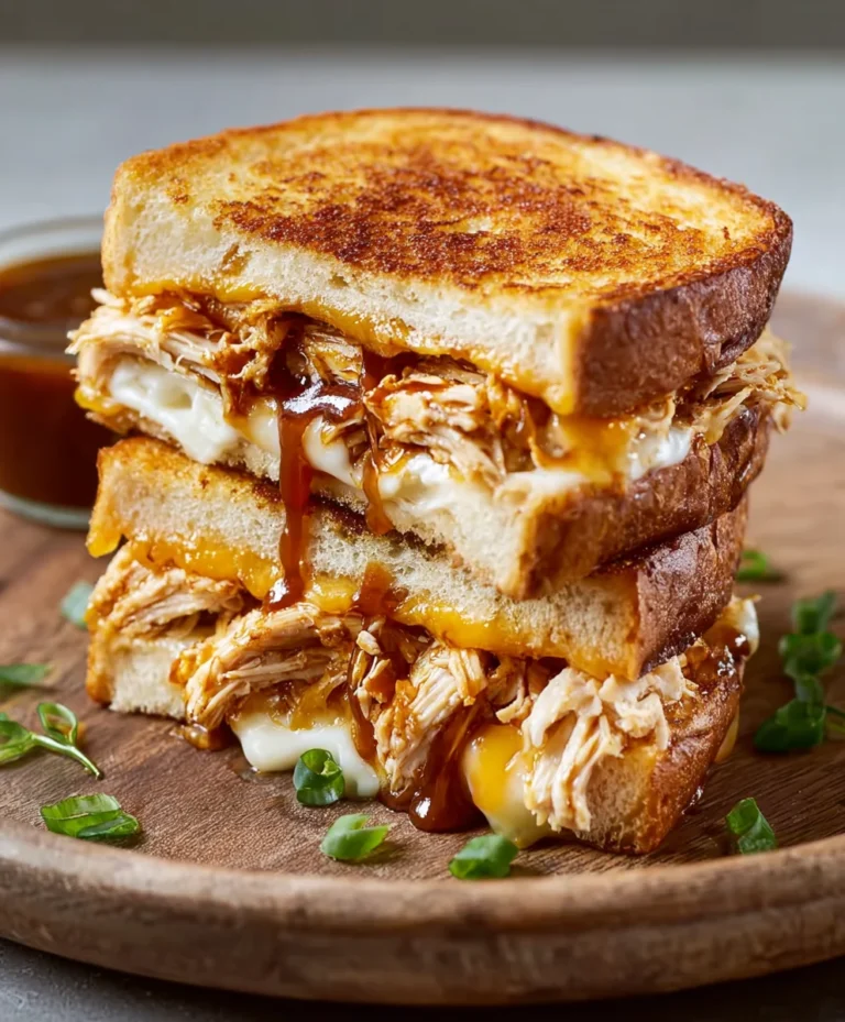 BBQ Chicken Grilled Cheese-Smoked Flavor Twist