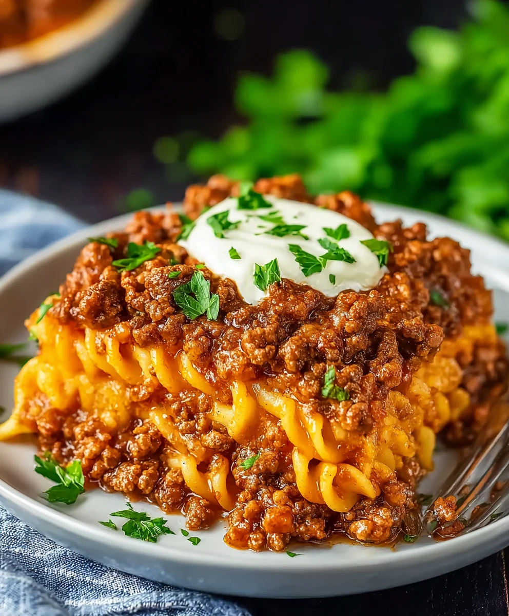 Quick Beef Sloppy Joe Casserole - Easy Weeknight Dinner