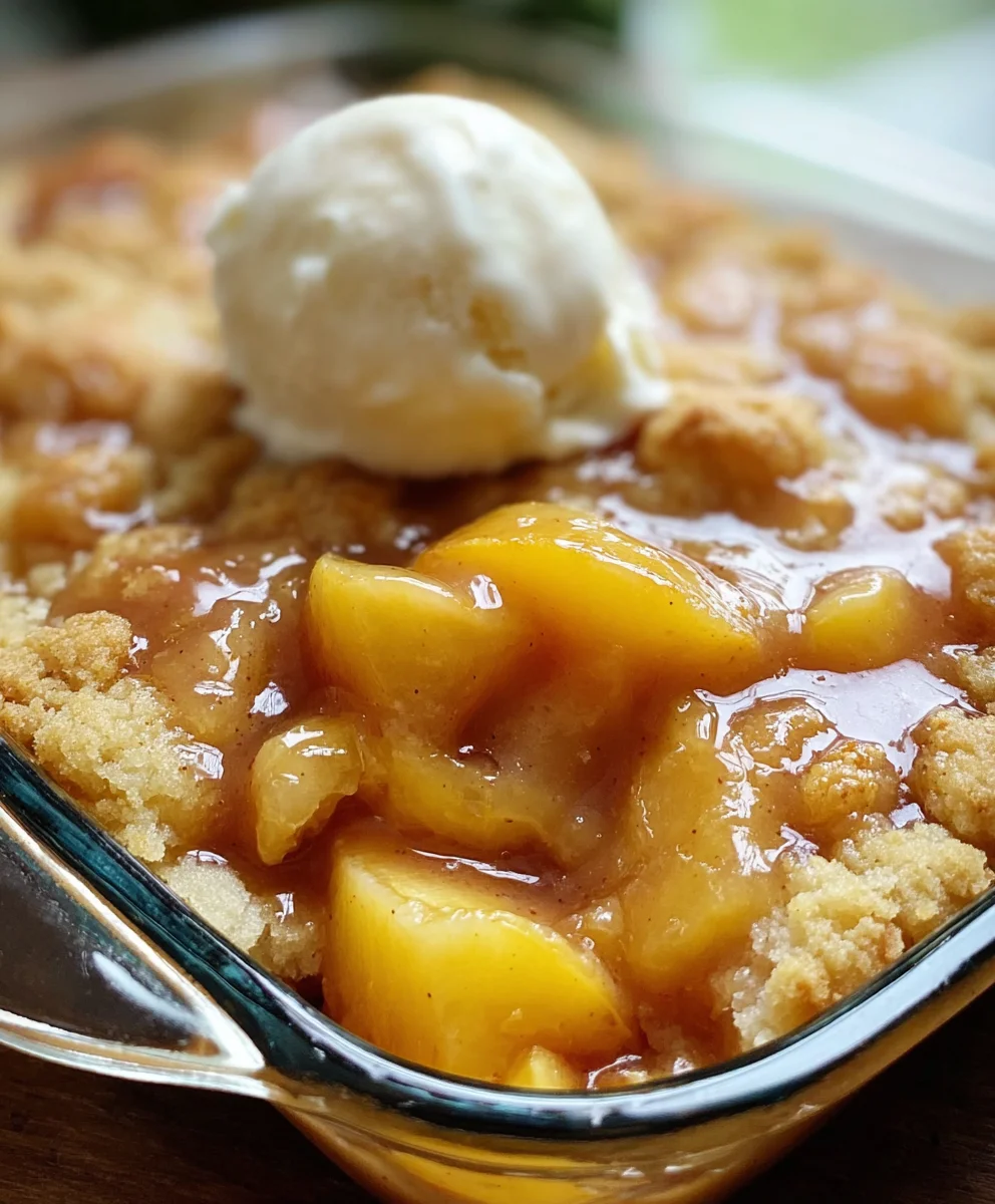 Easy Southern Peach Cobbler Recipe