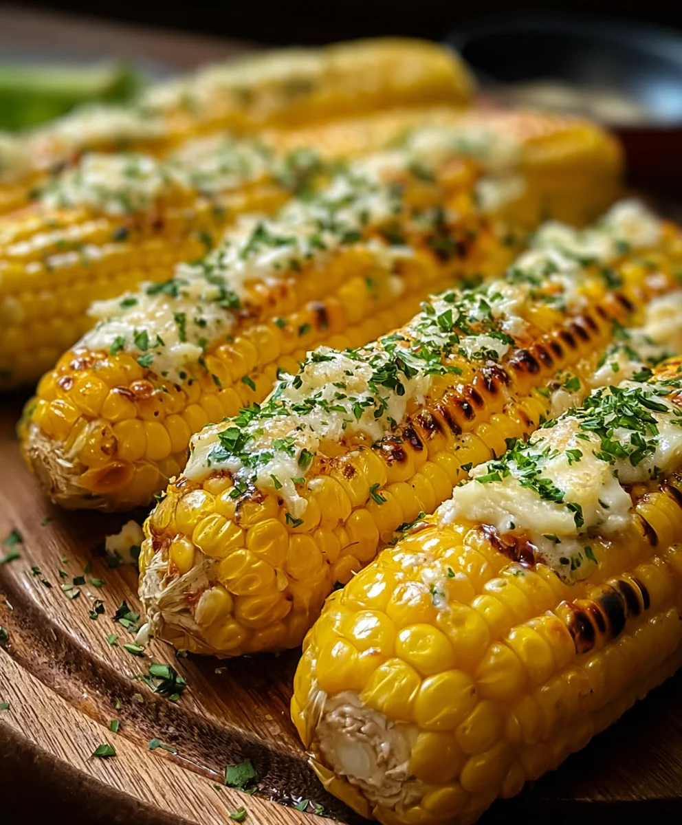 Cheesy Garlic Butter Corn on the Cob Recipe