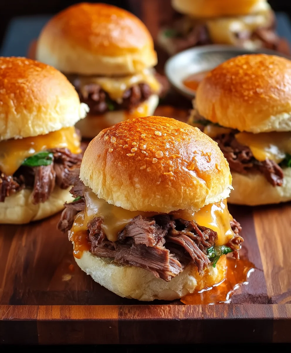 Roast Beef Cheddar Sliders - Easy & Delicious Appetizer