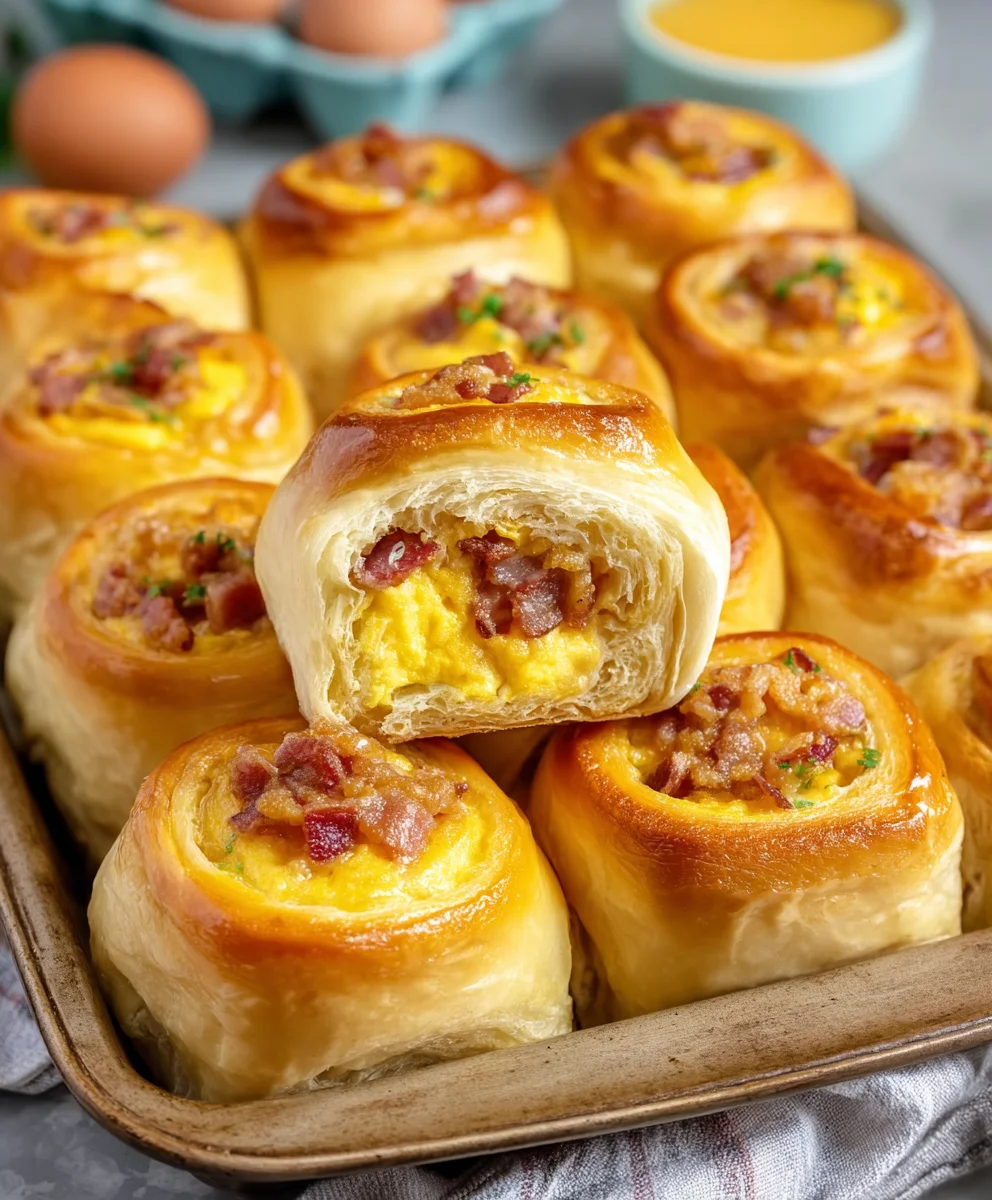 Easy Breakfast Rolls-Delicious Savory Bites