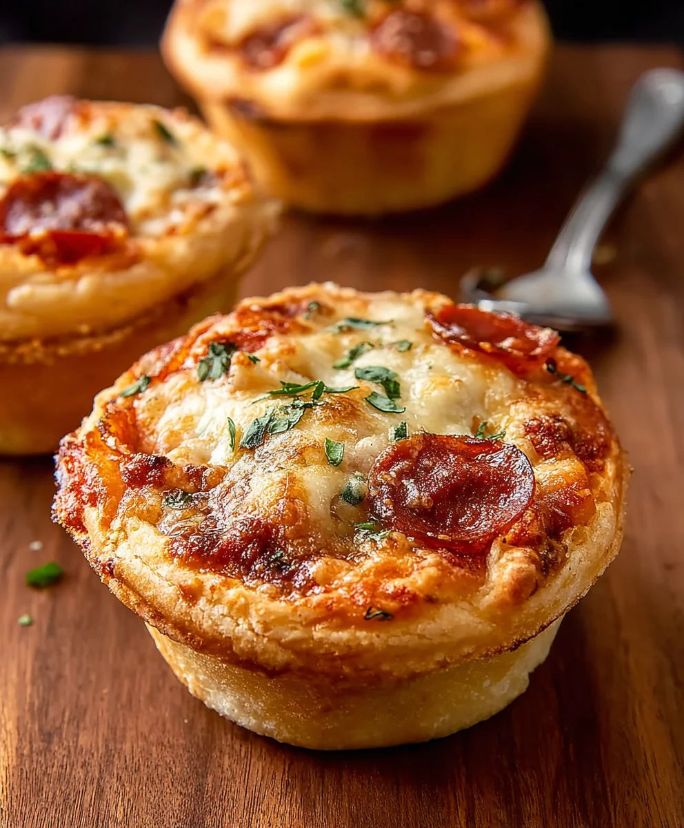 Mini Pizza Pot Pies-Easy Beef & Veggie Comfort Food