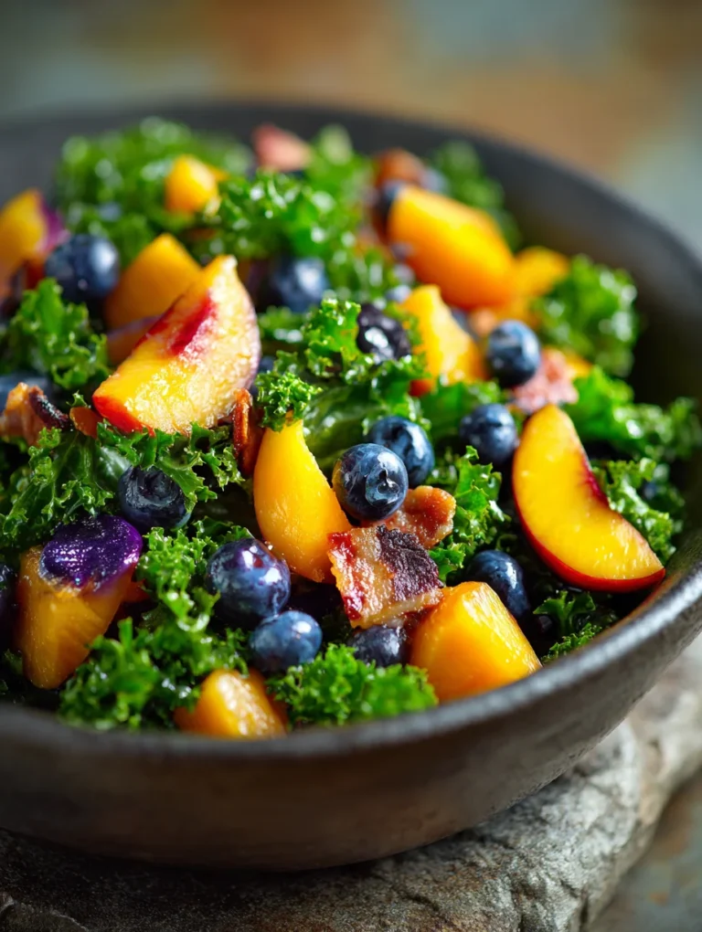 Summer Peach Blueberry Non-Non-Non-Alcoholic Alternativeic Non-Alcoholic Ale Salad