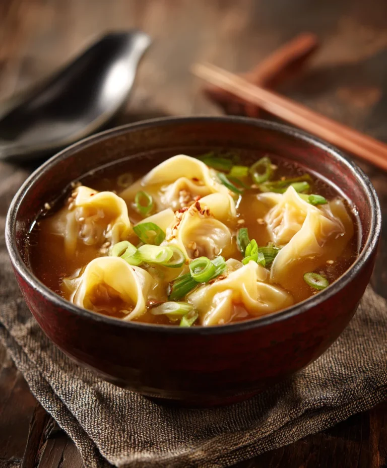 Easy Wonton Soup Recipe – Hearty Beef & Veggie Delight