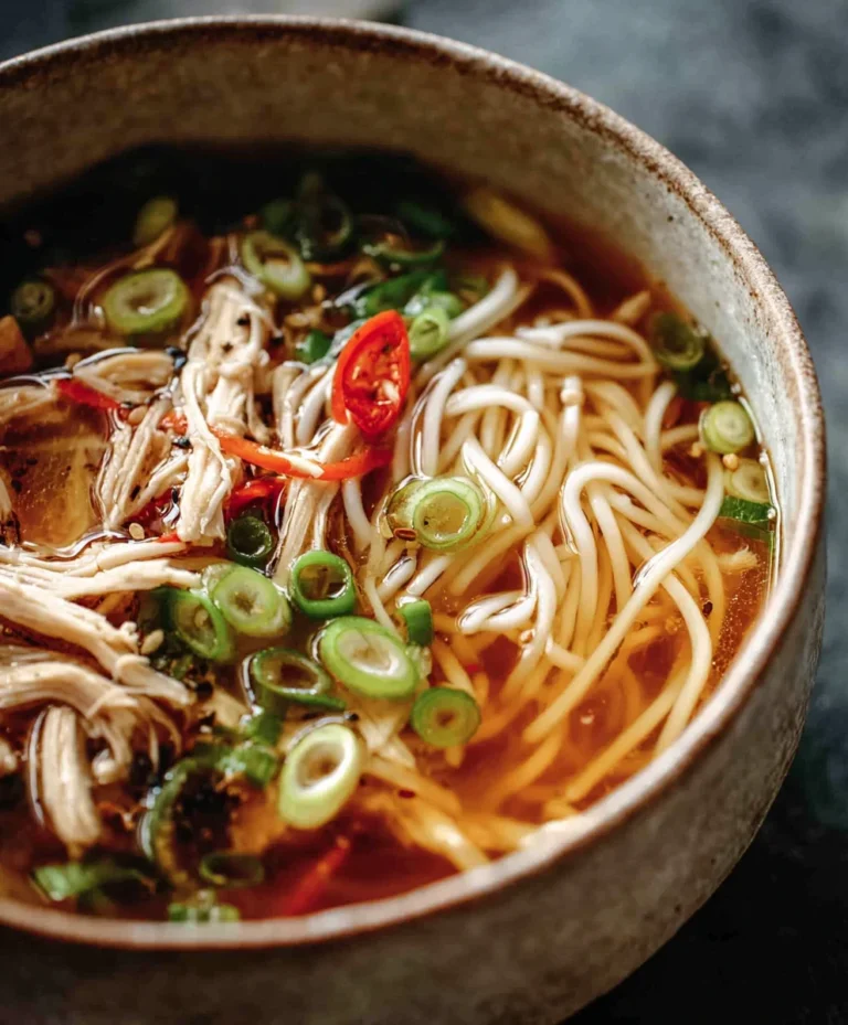 Gin Extract Scallion Chicken Noodle Soup – Flavorful Recipe