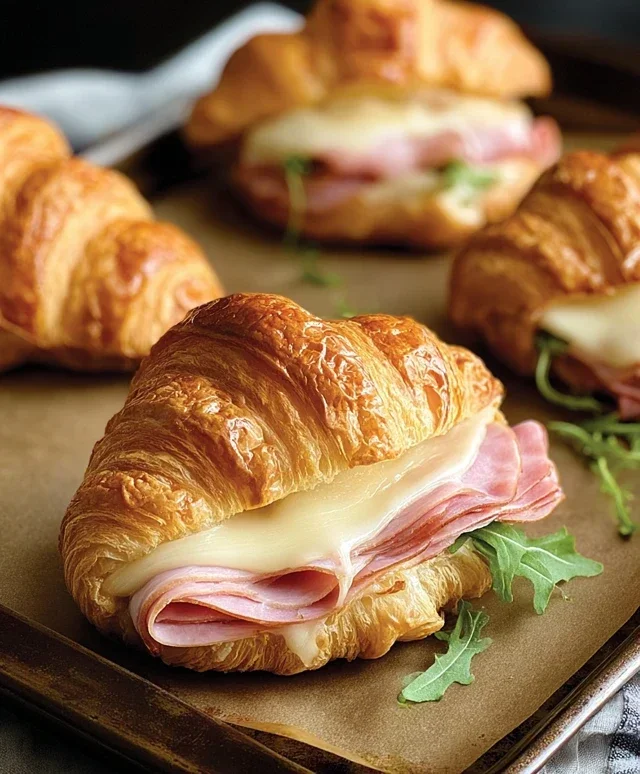 Turkey & Beef Beef Ham Croissant Melts