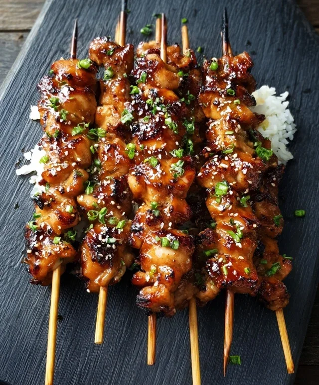 Teriyaki Chicken Skewers