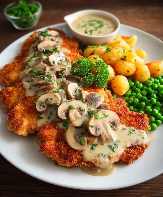 Rahmschnitzel Creamy Mushroom Schnitzel
