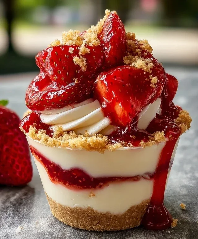 Strawberry Cheesecake Cups