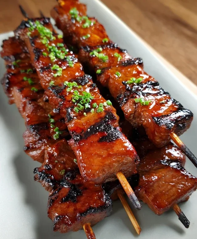 BBQ Beef Skewers with Filipino BBQ Marinade