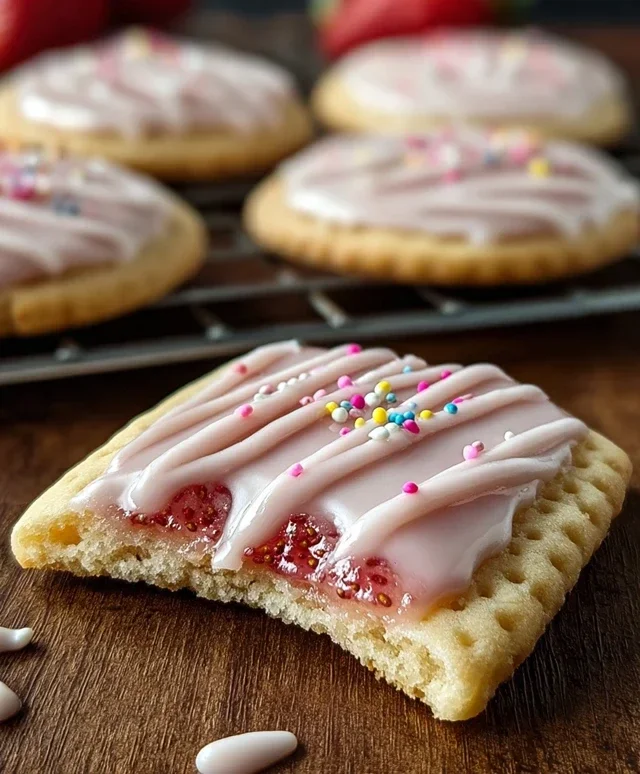 Strawberry Pop Tart Cookies
