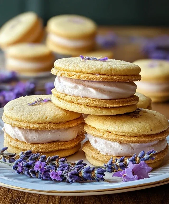 Lemon Lavender Sandwich Cookies