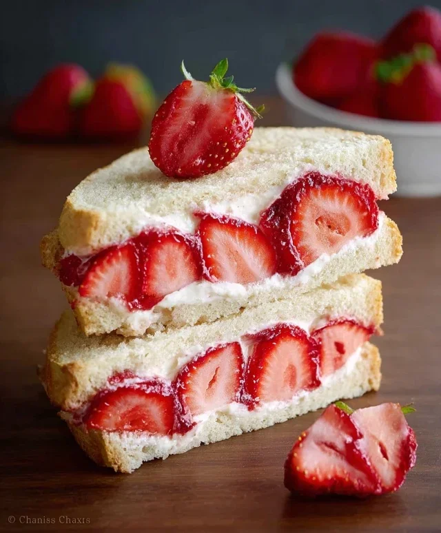 4-ingredient Strawberry Sando