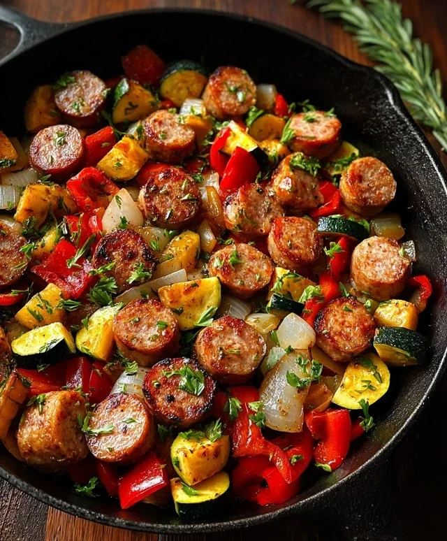 Sausage and Veggies Skillet