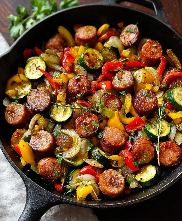 Sausage and Veggies Skillet