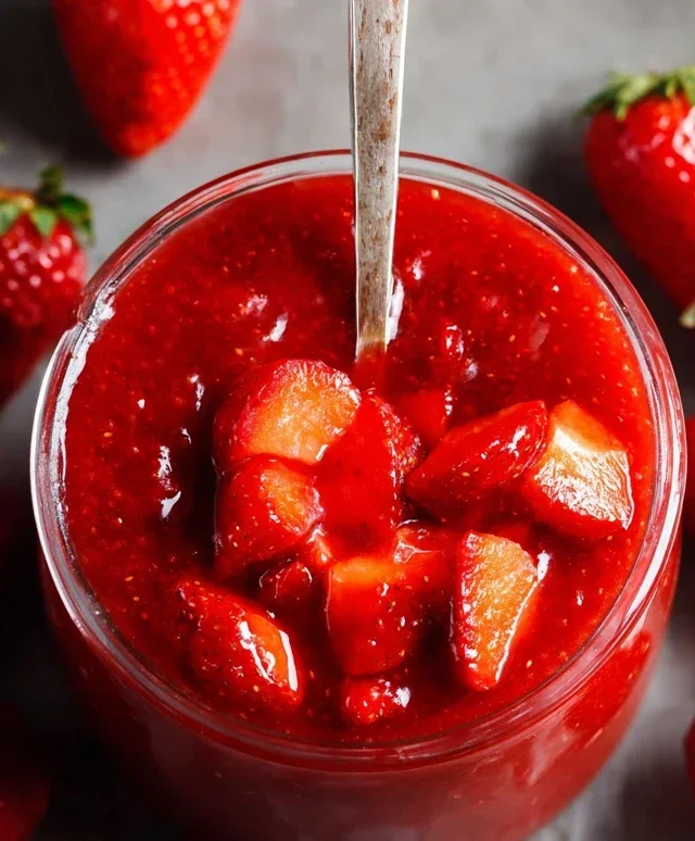 Fresh Strawberry Sauce (Strawberry Topping)