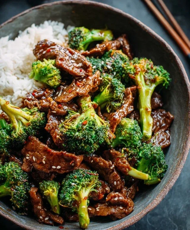 Chinese Beef and Broccoli (牛肉炒西兰花)
