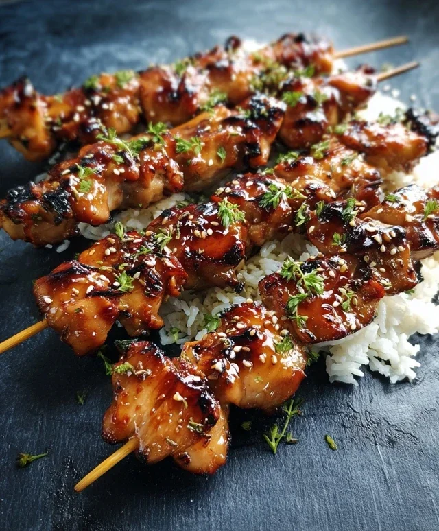 Teriyaki Chicken Skewers