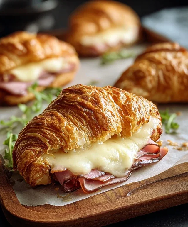 Turkey & Beef Beef Ham Croissant Melts