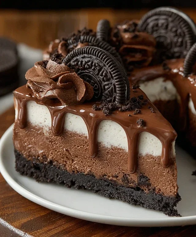 No Bake Oreo Nutella Cheesecake