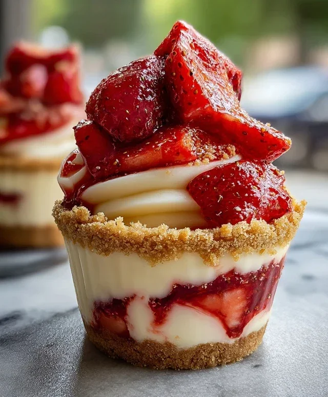 Strawberry Cheesecake Cups