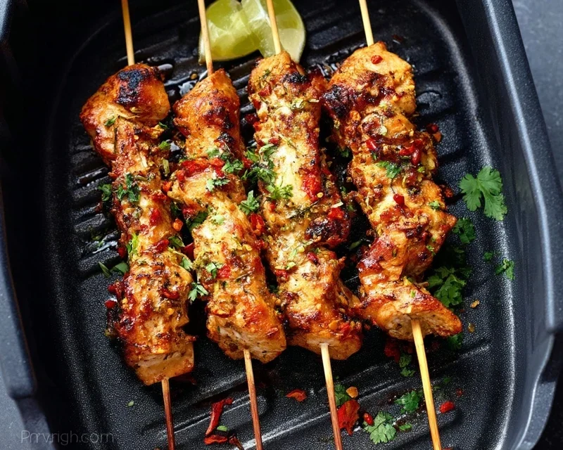 Bang Bang Chicken Skewers