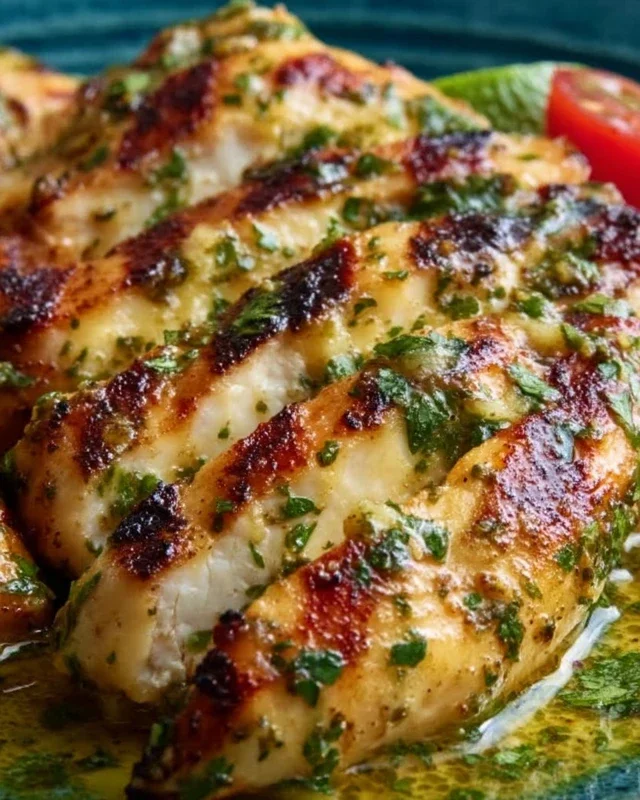 Grilled Salsa Verde Chicken with Pepper Jack
