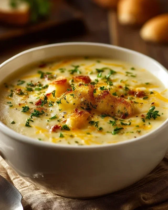 Broccoli Potato Cheese Soup Recipe