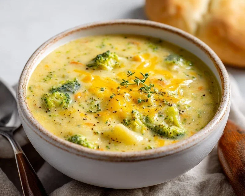 Hearty Cheddar Garlic Herb Potato Soup Recipe