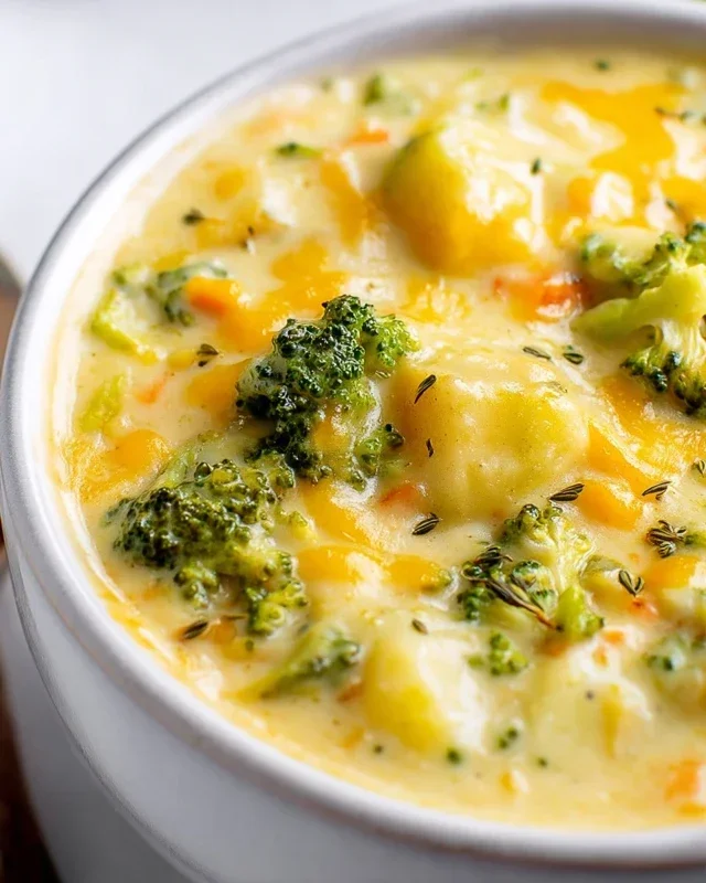 Hearty Cheddar Garlic Herb Potato Soup Recipe
