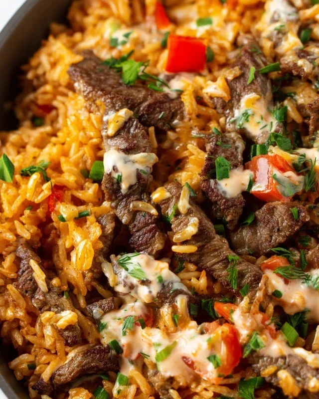 Steak Queso Rice A Flavorful Recipe