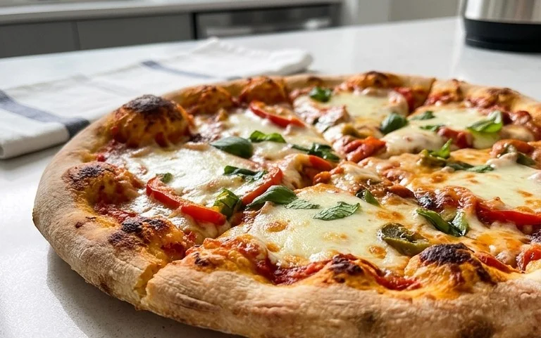An excellent No Yeast Pizza Dough - quick easy homemade pizza!
