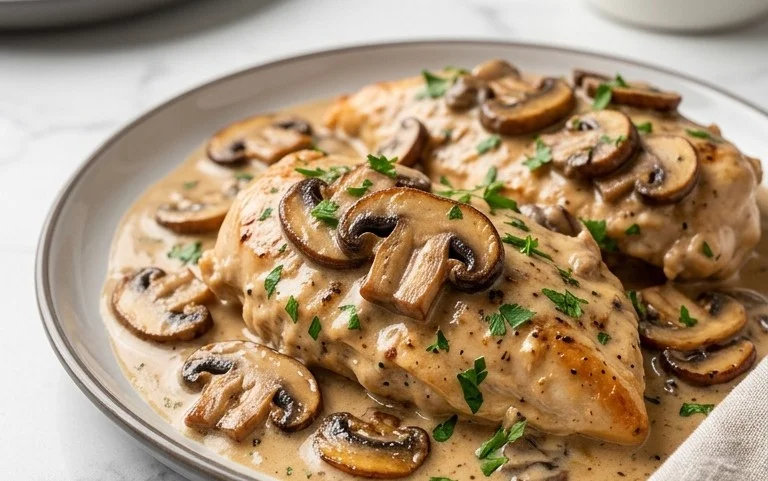 Creamy Mushroom Chicken Recipe