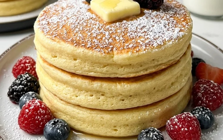 Fluffy Japanese Soufflé Pancakes