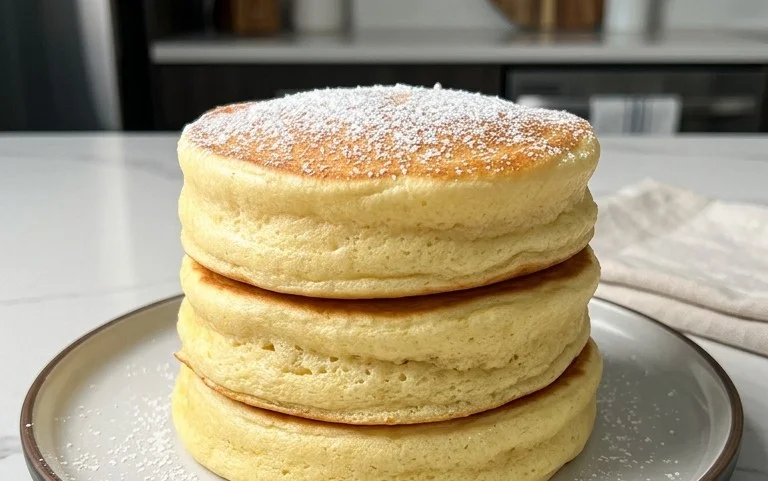 Fluffy Japanese Soufflé Pancakes