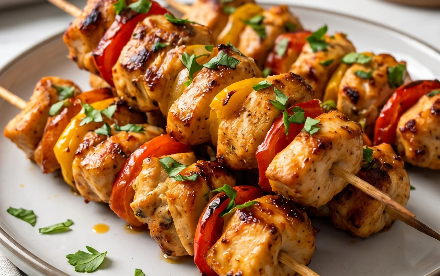 Air Fryer Chicken Skewers (VIDEO)