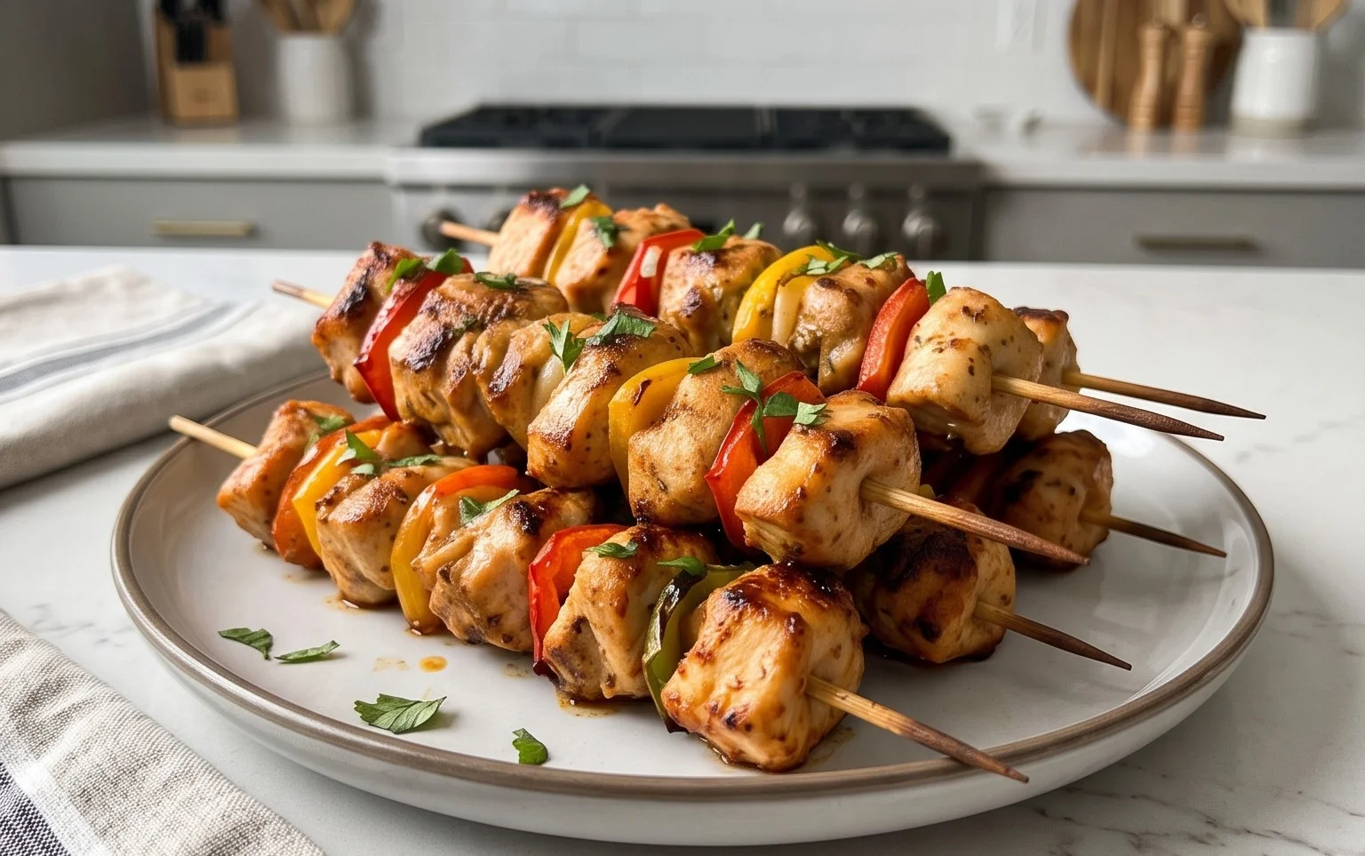 Air Fryer Chicken Skewers (VIDEO)