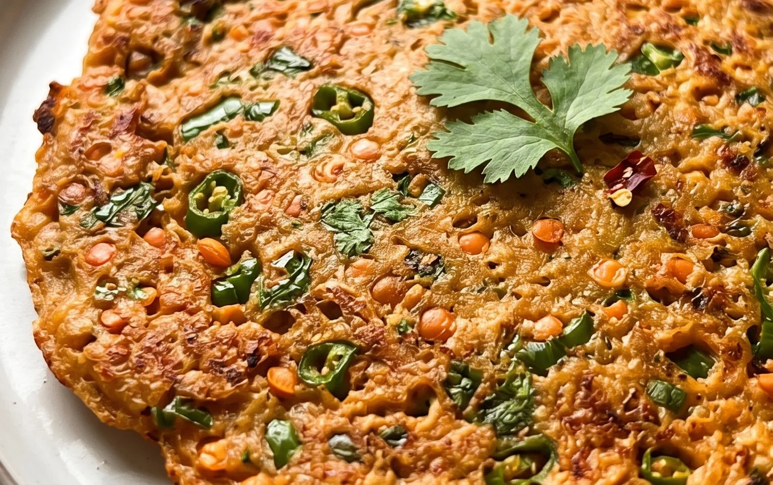Masoor Dal Chilla | Savory Red Lentil Pancakes
