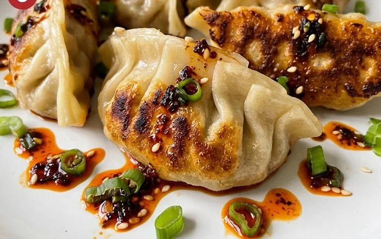 Chicken Potstickers (Pan Fried Dumplings)