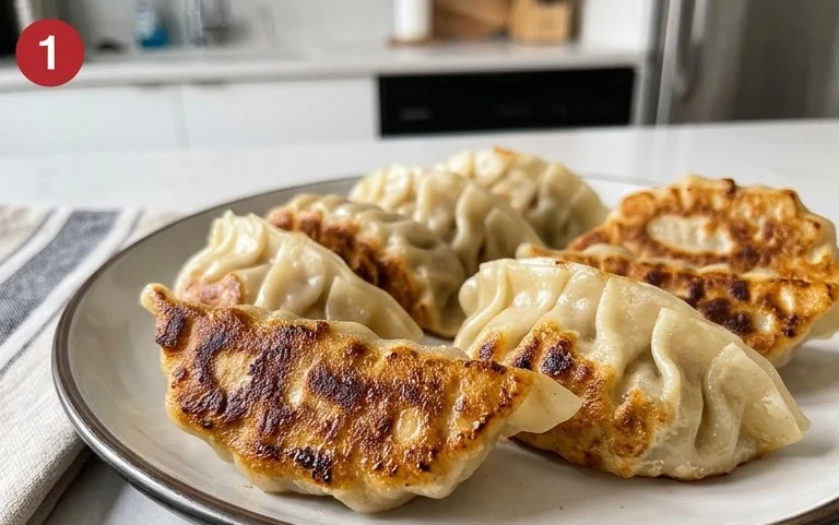 Chicken Potstickers (Pan Fried Dumplings)