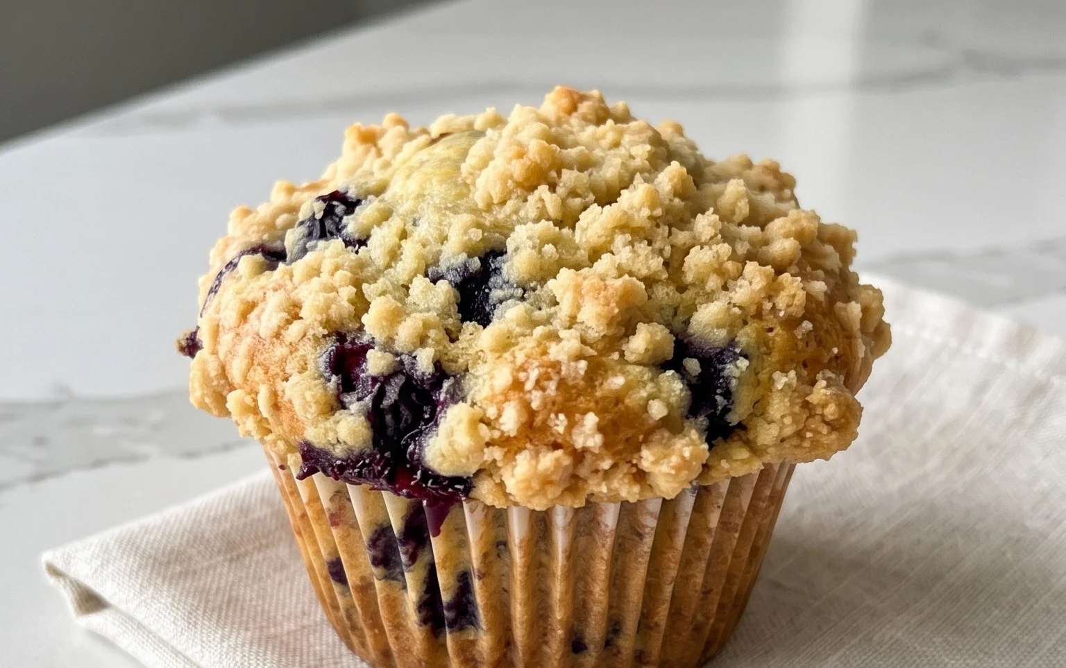 Lemon Blueberry Streusel Muffins