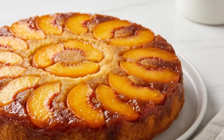 Peach Upside-Down Cake Recipe