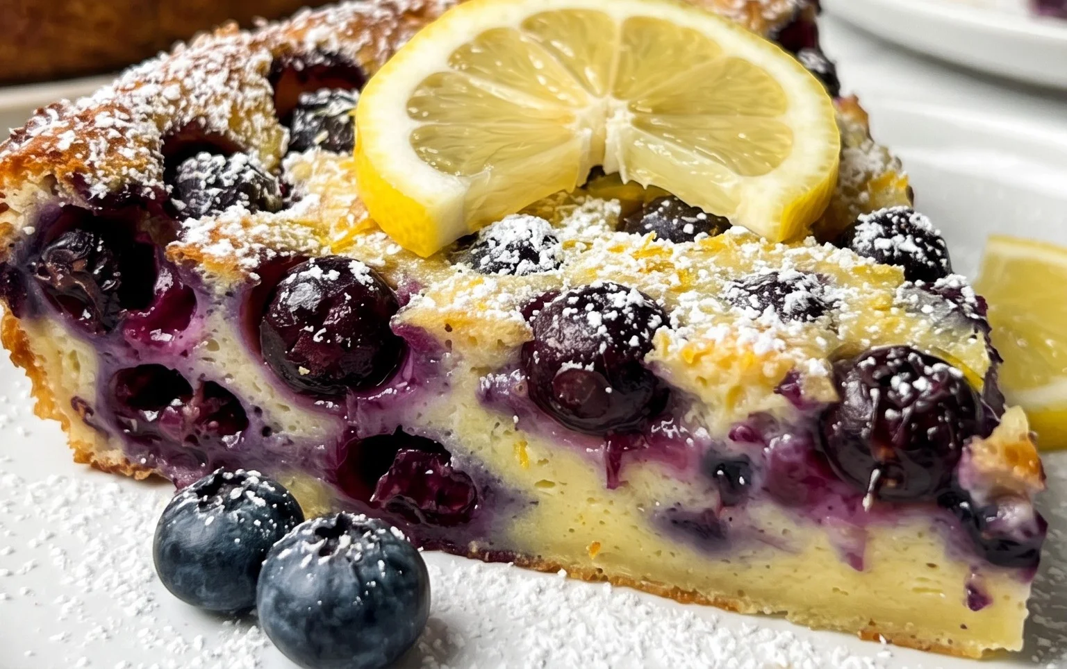 Lemon Blueberry Clafoutis