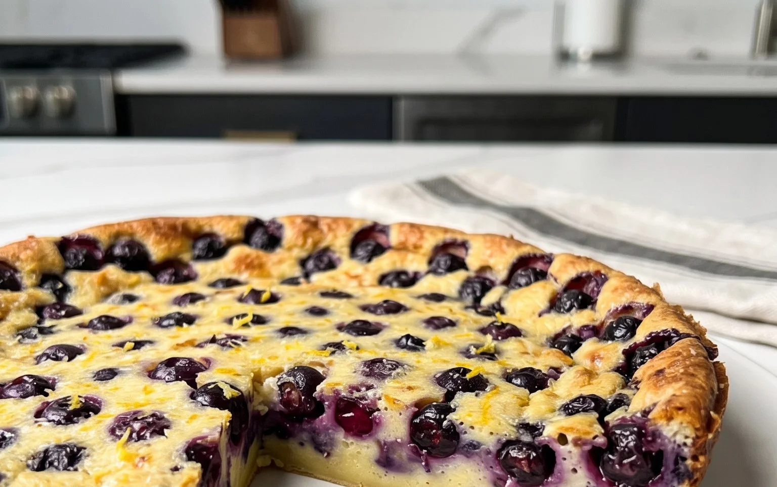 Lemon Blueberry Clafoutis