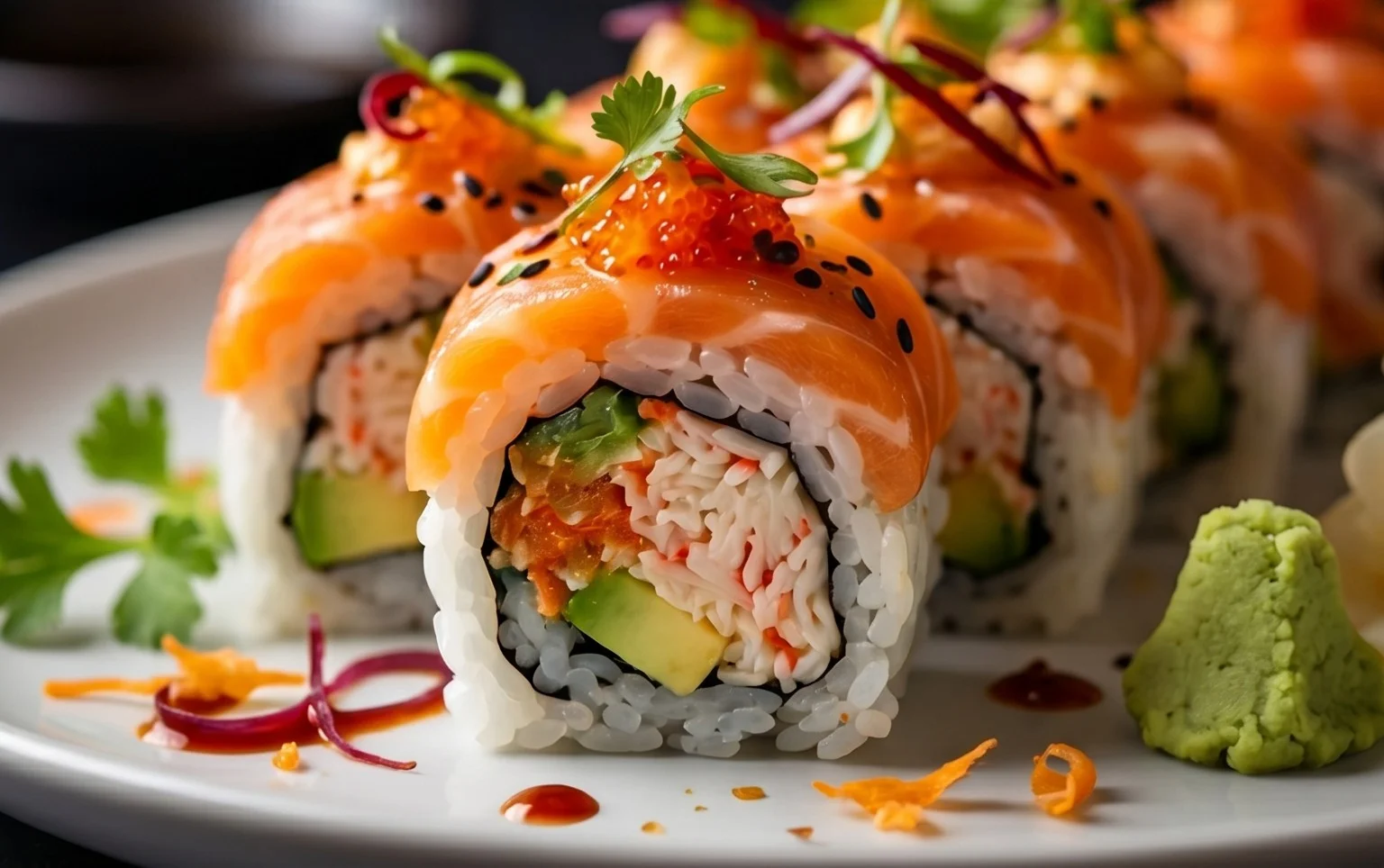 Kani Sushi (Spicy Crab Roll)