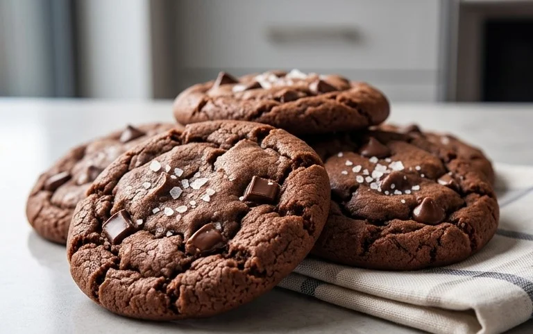 Salted Brownie Cookies